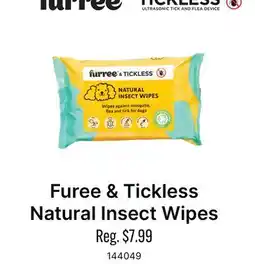 Ren’s Pets Depot Furee & Tickless Natural Insect Wipes offer