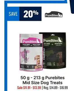 Ren’s Pets Depot Purebites Mid Size Dog Treats offer