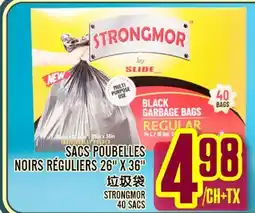 Marché Lian Tai SACS POUBELLES NOIRS RÉGULIERS 26 X 36 offer