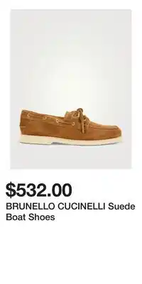 Holt Renfrew BRUNELLO CUCINELLI Suede Boat Shoes offer