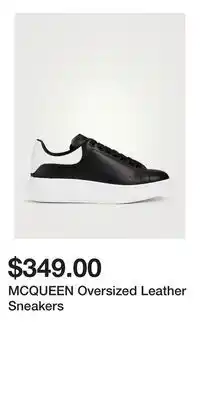 Holt Renfrew MCQUEEN Oversized Leather Sneakers offer