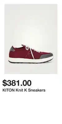 Holt Renfrew KITON Knit K Sneakers offer
