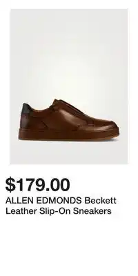 Holt Renfrew ALLEN EDMONDS Beckett Leather Slip-On Sneakers offer
