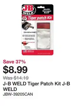 Bumper to Bumper J-B WELD Tiger Patch Kit offer