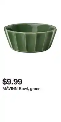 IKEA MÄVINN Bowl, green offer