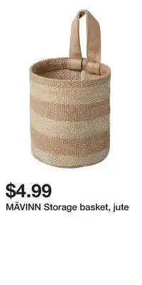 IKEA MÄVINN Storage basket, jute offer