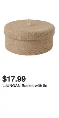 IKEA LJUNGAN Basket with lid offer