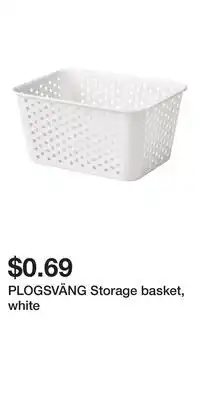 IKEA PLOGSVÄNG Storage basket, white offer