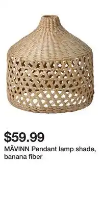 IKEA MÄVINN Pendant lamp shade, banana fiber offer
