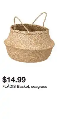 IKEA FLÅDIS Basket, seagrass offer