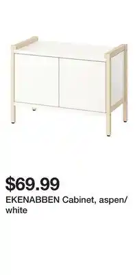 IKEA EKENABBEN Cabinet, aspen/white offer