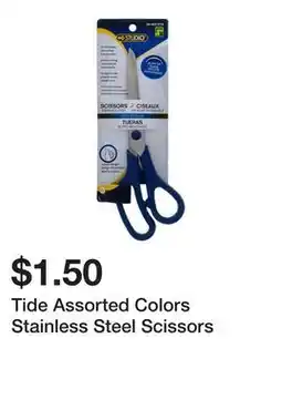 Dollarama Tide Assorted Colors Stainless Steel Scissors offer