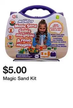 Dollarama Magic Sand Kit offer