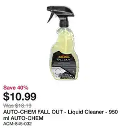 Bumper to Bumper AUTO-CHEM FALL OUT - Liquid Cleaner offer