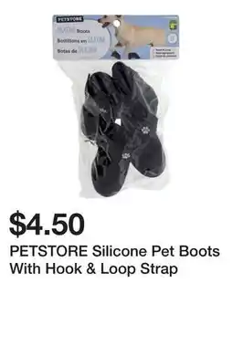 Dollarama PETSTORE Silicone Pet Boots With Hook & Loop Strap offer