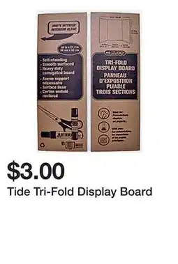 Dollarama Tide Tri-Fold Display Board offer