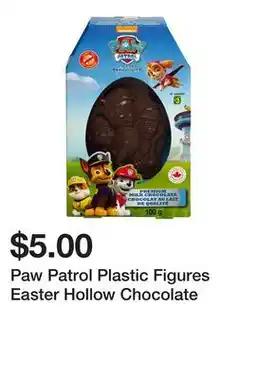 Dollarama Paw Patrol Plastic Figures Easter Hollow Chocolate offer
