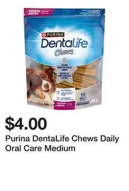 Dollarama Purina DentaLife Chews Daily Oral Care Medium offer