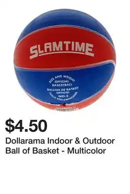 Dollarama Dollarama Indoor & Outdoor Ball of Basket - Multicolor offer