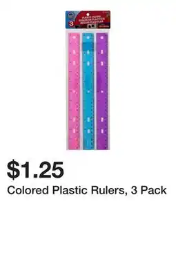 Dollarama Colored Plastic Rulers offer