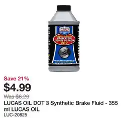 Bumper to Bumper LUCAS OIL DOT 3 Synthetic Brake Fluid offer