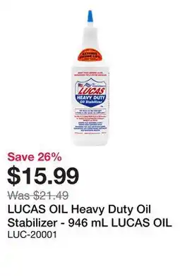 Bumper to Bumper LUCAS OIL Heavy Duty Oil Stabilizer offer