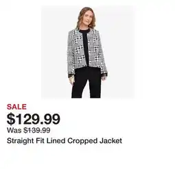 TSC Stores Straight Fit Lined Cropped Jacket offer