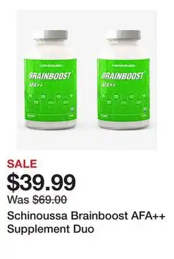 TSC Stores Schinoussa Brainboost AFA++ Supplement Duo offer