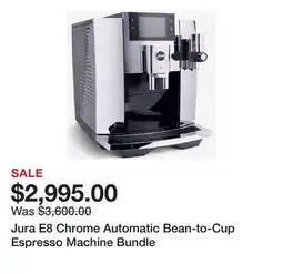 TSC Stores Jura E8 Chrome Automatic Bean-to-Cup Espresso Machine Bundle offer