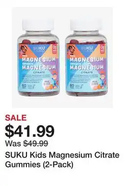TSC Stores SUKU Kids Magnesium Citrate Gummies (2-Pack) offer