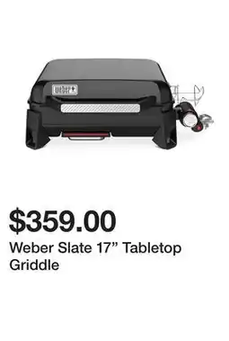 TSC Stores Weber Slate 17 Tabletop Griddle offer