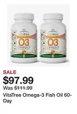 TSC Stores VitaTree Omega-3 Fish Oil 60-Day offer