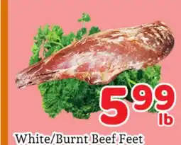 Fresh Value White/Burnt Beef Feet offer