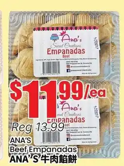 Btrust Supermarket ANA'S Beef Empanadas offer