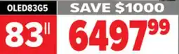 2001 Audio Video OLED83G5 LG 83 OLED evo AI G5 4K Smart TV 2025 offer