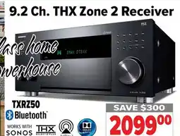 2001 Audio Video TXRZ50 ONKYO 9.2 Ch.THX Zone 2 Receiver offer