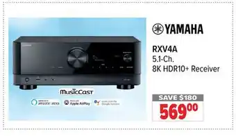 2001 Audio Video RXV4A 5.1-Ch. 8K HDR10 + Receiver offer