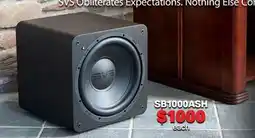 2001 Audio Video SVS SB1000ASH - SUBWOOFER BLACK ASH offer