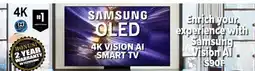 2001 Audio Video QN48S90F 48 SAMSUNG OLED 4K VISION AI SMART TV offer