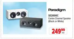 2001 Audio Video SE2000C Paradigm Centre Channel Speaker (Black or White) offer