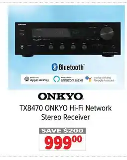 2001 Audio Video TX8470 ONKYO Hi-Fi Network Stereo Receiver offer