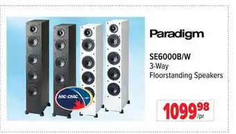 2001 Audio Video SE6000B/W 3-Way Floorstanding Speakers offer