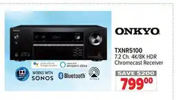 2001 Audio Video TXNR5100 ONKYO 7.2 Ch. 4K/8K HDR Chromecast Receiver offer