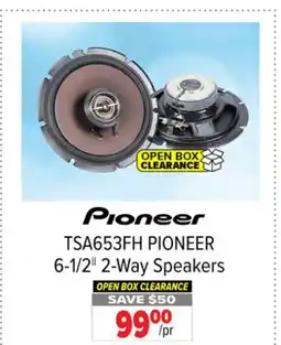 2001 Audio Video TSA653FH PIONEER 6-1/2 2-Way Speakers offer