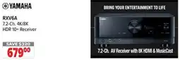 2001 Audio Video RXV6A YAMAHA 7.2-Ch. 4K/8K HDR 10 + Receiver offer