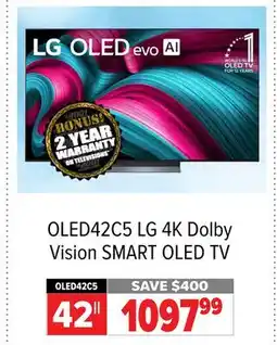 2001 Audio Video OLED42C5 LG 4K Dolby Vision SMART OLED TV offer