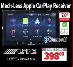 2001 Audio Video ILXW670 Android auto Mech-Less Apple CarPlay Receiver offer