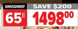 2001 Audio Video QN65QN80F 65 QLED 144HZ MINI-LED PANEL offer
