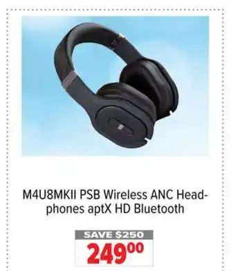 2001 Audio Video M4U8MKII PSB Wireless ANC Head-phones aptX HD Bluetooth offer