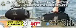 2001 Audio Video BOOMBOX3 JBL DUST & WATERPROOF PORTABLE SPEAKER offer